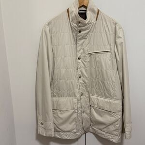 NWOT Paul & Shark Mens Light Beige Yachting Jacket. Size Large.